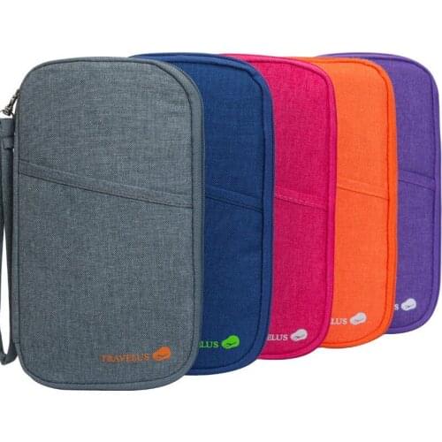 Women Travel Organizer Passport Holder Card Package Credit Card Holder Wallet Document Package Fashion Multi Pockets Card Pack