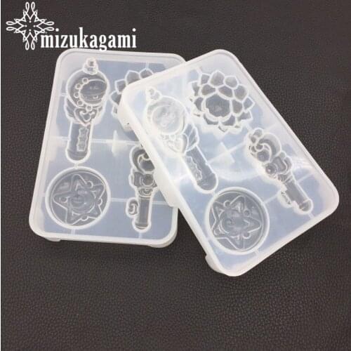 1pcs UV Resin Diy Crystal Epoxy Mirror Face Transform Magic Wand Ice Mold Manual Plaster Aroma Mold