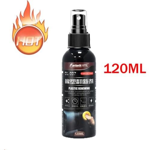 120ML Car Cleaning Agent Plastic Parts Wax Automotive Interior Maintenance Instrument Panel Retreading Leather Retreading Agent