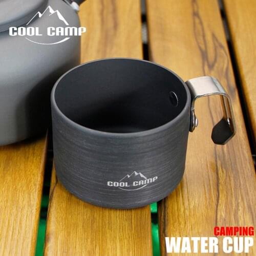 160ML Aluminum Alloy Cookware Tea Coffee Water Mug Portable Outdoor Camping Picnic Lightweight Water Cup Mug With Handle
