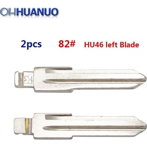 2pcs/lot 82# KD Remote Key Uncut Blank Folding Blade HU46 For Opel NO.82