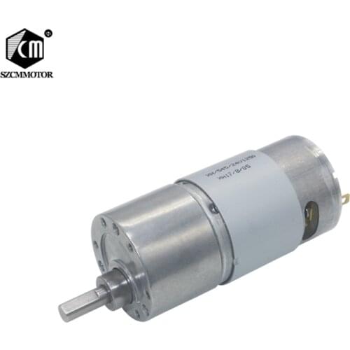 24VDC 7-960RPM High Torque Reduction All Metal Low Noise Gear Motor JGB37-545