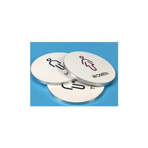 Diameter 16cm door sign Acrylic sticker for men and women / bathroom / Hotel / new office plate