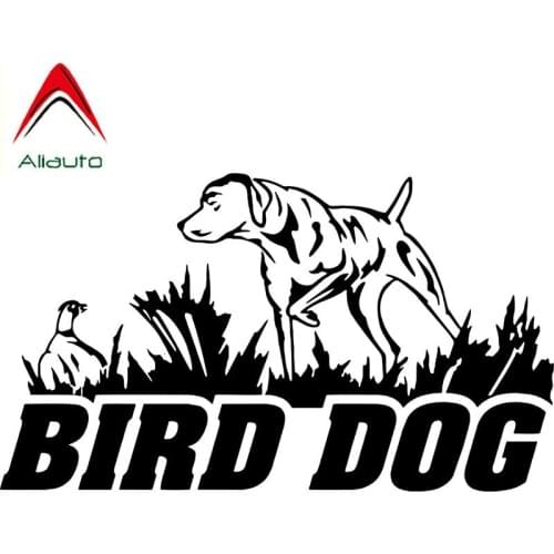 Aliauto Bird Dog Hunting Pheasant Duck Boat Car Stickers Automobile Decoration Reflective Decals Black Silver PVC,16cm*9cm
