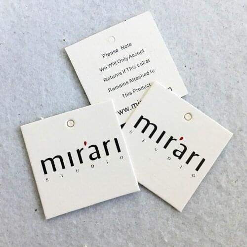 400gsm white paper for fashion garment swing tags