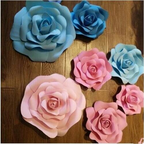 Large bubble rose wedding wedding background wall decorative flower window layout cabinet products