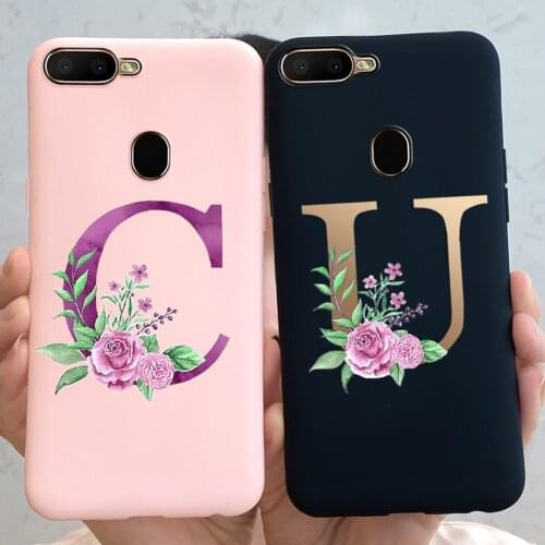 For OPPO A5S Case AX5s CPH1909 6.2'' Cute Letters Soft TPU Back Cover Phone Case For Oppo A 5S OppoA5s Shell Coque Fundas Bumper