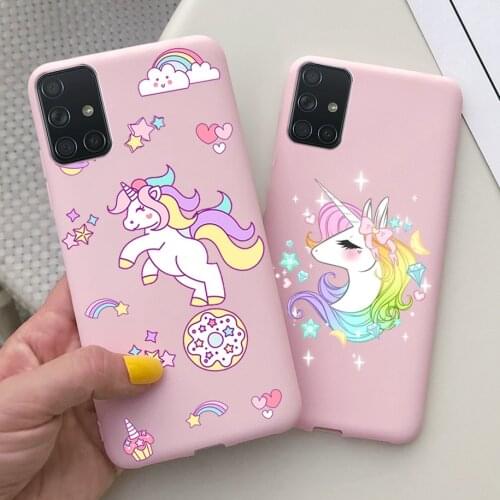 For Samsung Galaxy M31S Case Galaxy A11 M11 Cover Cute Cat Unicorn Painted Bumper Soft Case For Samsung M31s A 11 2020 TPU Coque
