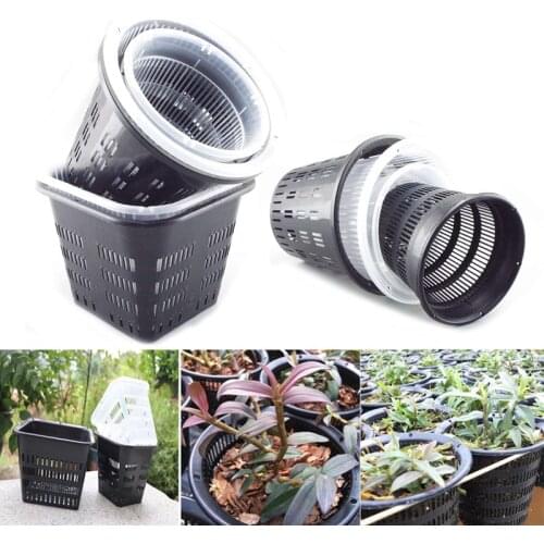 Orchid Clear Flower Pot Plastic Slotted Breathable Orchid Pots Flower Pots & Planters Breathable Orchid Pots Handmade