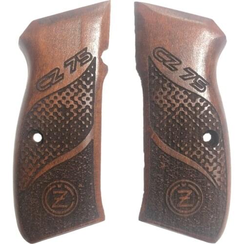 CZ75 Logo and Writing Laser Cut Wooden Grip