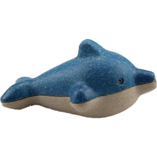 Wooden Toy Thailand PlanToys Wooden Whistle Cute Dolphin Whale Safety Whistle Imported Toy Music Enlightenment Wooden Toys