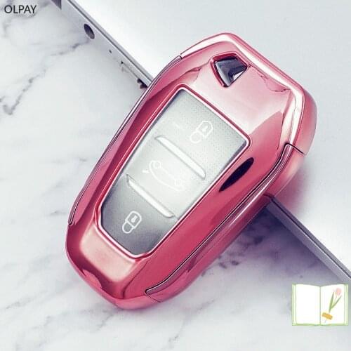 For Dongfeng Peugeot New TPU Key Case 408/308 Key Case 4008/508/3008 Car Key Chain Car Accessories