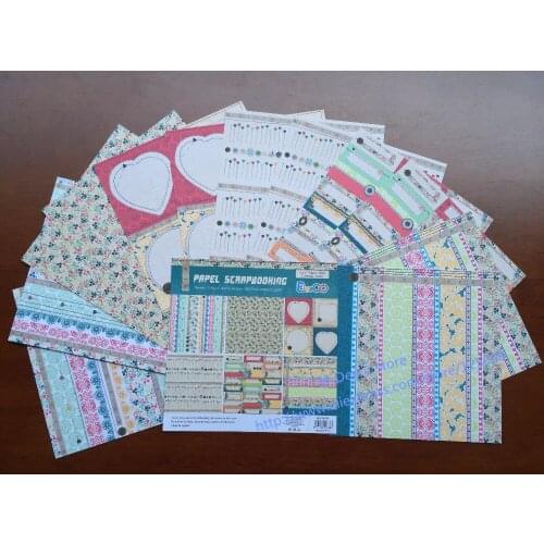 DIY Photo Album Scrapbooking paper set Decorative Papers 6 inches Single Side Printed 12pcs/Set