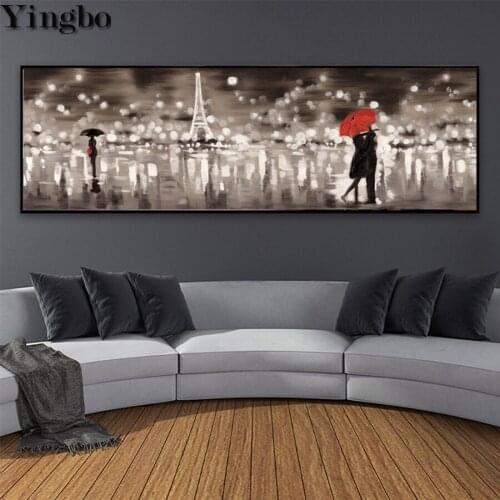 French Style Abstract landscape 5d diamond painting Romantic couple large Diy diamond mosaic full drill diamond embroidery round