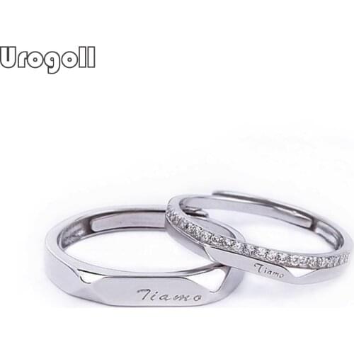 Fine Jewelry Ring Pure 925 Sterling Silver Rings Gift For Men Women Romantic Wedding Noble Couple Ring Jewelry Gifts