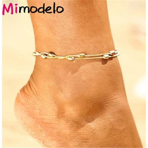 Trendy Anklet Bracelet On The Leg For Women Fashion Gold Silver Color Chain On Foot Girl Beach Ankle Bracelet