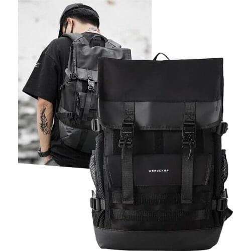 Mens Solid Portfolio to School backpack Male Urban Waterproof Laptop Backpacks for Boy Large Capacity Travel Shoulder Bags K100