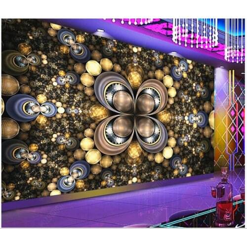 Custom photo wallpaper for walls 3 d murals Beautiful European style diamond pattern bar KTV background wall papers home decor