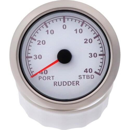 PORT-STBD Rudder Angle Indicator 0-190 Ohm With Red Backlight for Boat Yacht Vessel Marine Rudder Angle Sensor 12V/24V