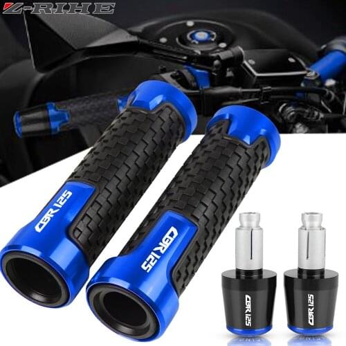 For HONDA CBR125R CB125R CB CBR125 CBR 125 RR R 2005-2020 2019 Motorcycle CNC Handlebar Grips 7/8" 22mm Handle Bar Cap End Plugs