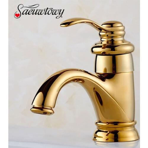 Saeuwtowy Gold Bath Faucets