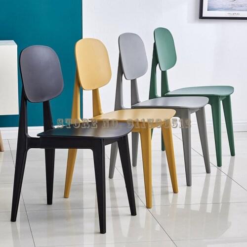 Nordic chair light luxury dining chair simple plastic back chair home desk stool makeup chair sales office negotiation table and