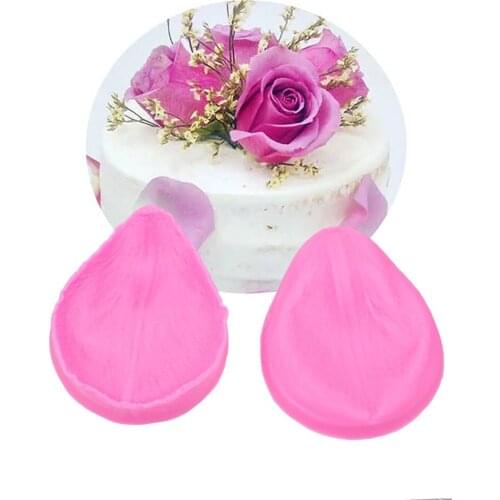 Angel Wings fondant cake silicone mold Valentines Day rose petal shaped Reverse forming chocolate kitchen decoration tools 1027