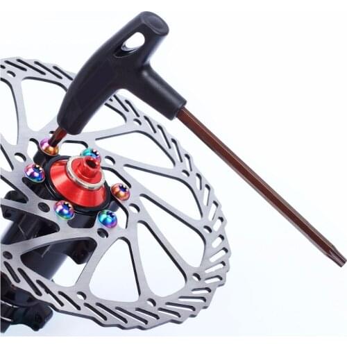 Bicycle Brake Disc T25 Wrench For MTB Disc Brake RotorsTorx Head Bolt Screwdriver T-wrench Repair Cycling Bicycle Repair Tool