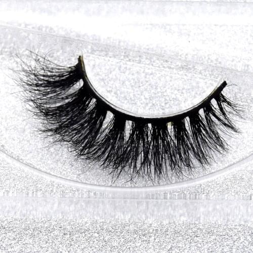 Visofree 1 Pairs Black 3D Real Mink Lashes False Eyelashes Makeup Thick Fake Eye Extention 100% Handmade Glitter Packing D106