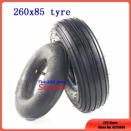 High-quality 260x85 tubes tires 3.00-4 10''x3'' Scooter tyre inner tube fits electric kid gas scooter wheelChair Wheelbarrow