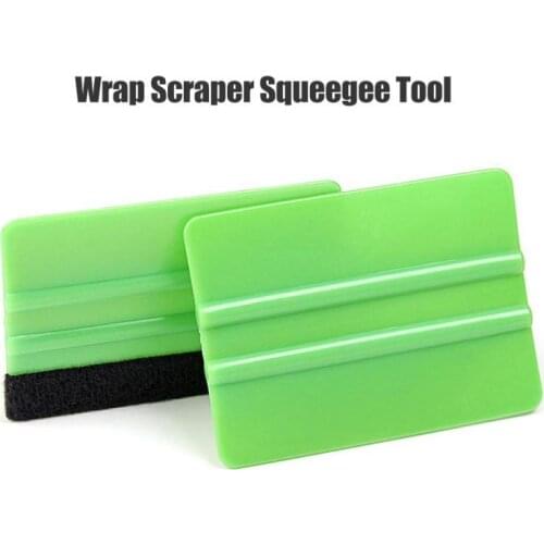1Pcs Car Vinyl Film Wrapping Tools Blue Scraper Squeegee With Felt Edge Car Styling Stickers Accessorie Car Accessories