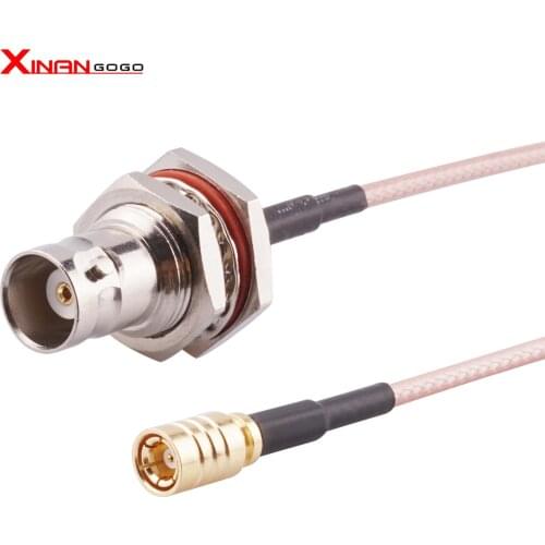 XinAnGoGo 10PCS RF Coaxial SMB to BNC RG316 Pigtail Cable 15CM-1M SMB Female to BNC Female