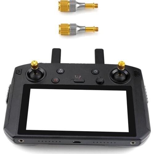 2pc Joystick Protector for DJI MAVIC 2 Remote Control With Screen Aluminum Alloy Thumb Telescopic Rocker Cap for MAVIC 2 Pro Air