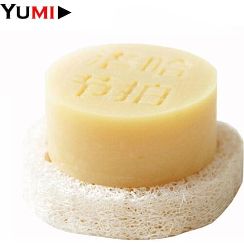 2cm Thick 6-8cm wide 50pcs/lot Natural Loofah Luffa Slice DIY Customize Soap tools Cleaner Sponge Scrubber Soap Holder