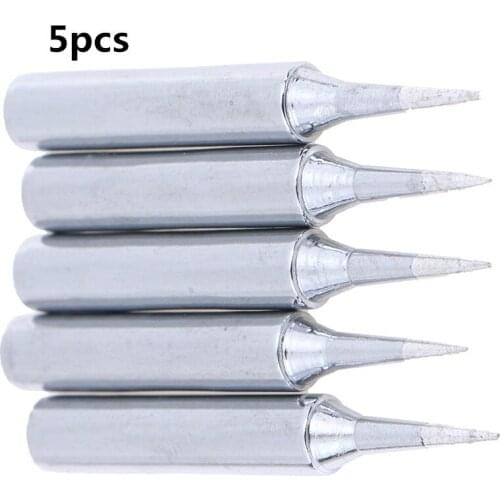 5 Pieces DIY 900m-T-I Welding Tool Lead-Free Solder Iron Head Tips Replacement Soldering Bit Welding Tool For Rework