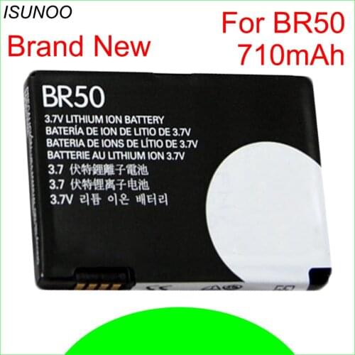 ISUNOO 10pcs/lot 710mAh BR50 BR 50 Battery for Motorola RAZR V3 V3c V3E V3m V3T V3Z V3i V3IM PEBL U6 Prolife 300 500 Batteries