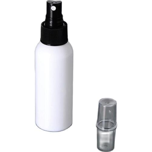 100ml white/clear plastic PET BOTTLE black white sprayer pump for mist sprayer/toner/perfume/water skin care cosmetic packing