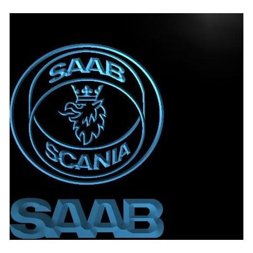 D016 SAAB LED Neon Light Signs with On/Off Switch 20+ Colors 5 Sizes to choose