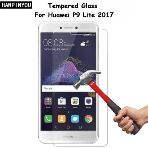 For Huawei P9 Lite P9Lite (2017) 5.2" Clear Tempered Glass Screen Protector Explosion-proof Protective Film Toughened Guard