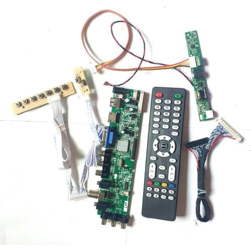 For LM230WF5-TLF1/TLF2/TLF4 DVB digital universal 1920*1080 LVDS 30Pin HDMI-Compatible VGA USB AV TV 3663 LCD Controller board