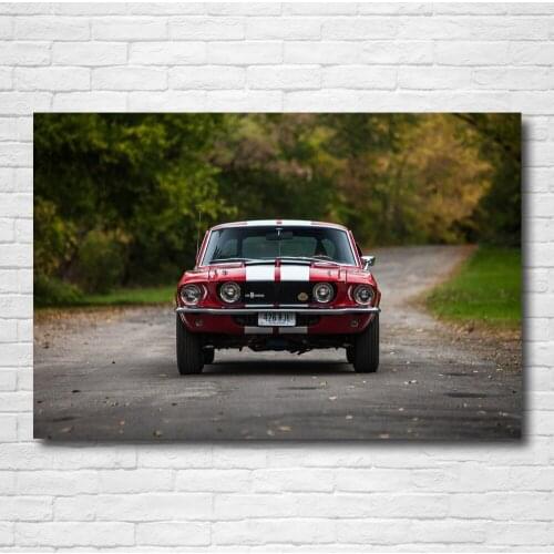 Ford Mustang Shelby Cobra GT500 Muscle Classic Car Wallpaper Posters Canvas Wall Art Prints for Home Room Decor