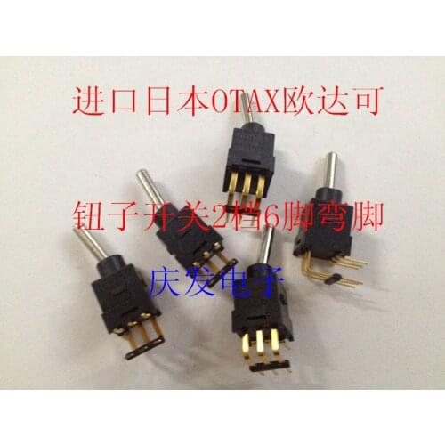 Imported Japanese OTAX toggle switch 6 feet 2 files 2 gear bowl gold plated feet shake switch new