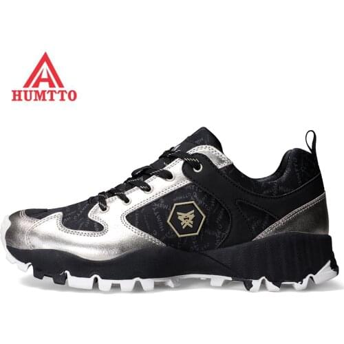 HUMTTO Mens Leather + Mesh Hiking Trekking Shoes Sneakers Mans Footwear For Men Outdoor Sport Climbing Mountain Toursim Shoes