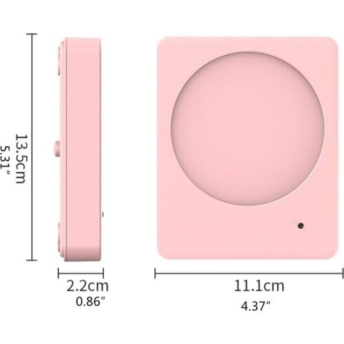 L38A Portable Square Cup Warmer Heat Beverage Mug Mat Keep Drink Warm Heater Mugs Coaster Autumn Winter Desktop Home Kitchen