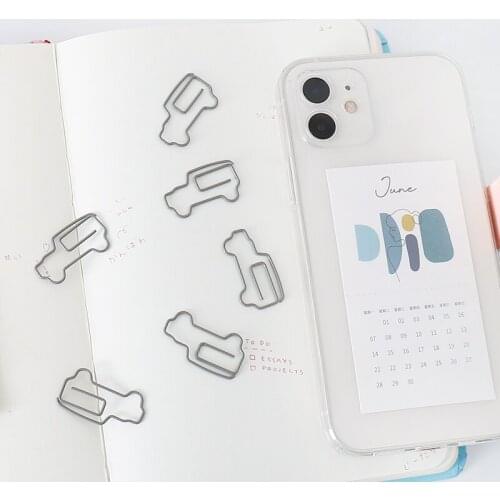 Car Cute Modeling Paper Clip Office Stationery Storage metal Paper Clip Paperclips Clips Para Papel Office Supplies Clipes Klips