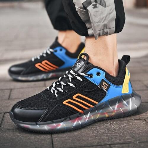 2020 Spring Summer Breathable Mens Casual Shoes Mesh Explosion Models Breathable Popcorn Trend Casual Mens Shoes Tide Shoes