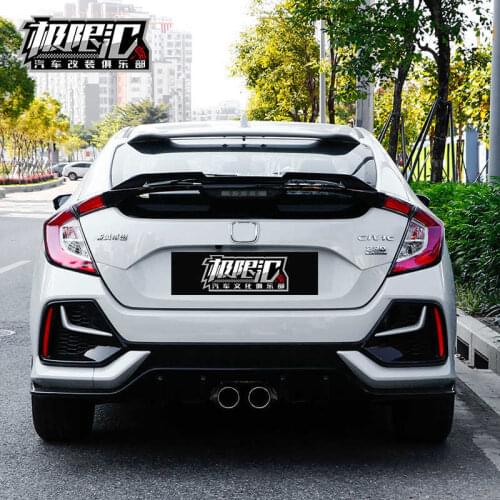 Applicable to 2021 hatchback version of civic sports tail, the 10th generation of civic modified gull wing, non perforated top