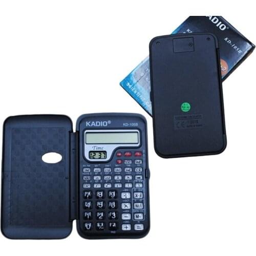 Portable Multifunctional Pocket Hand-held Scientific Calculator with Clock Student Study Stationery