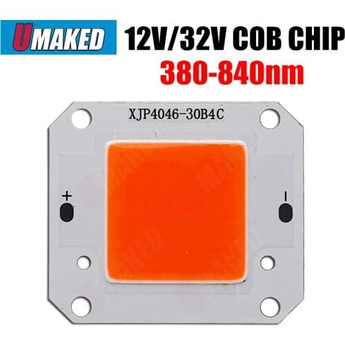 50W High Power LED Chip COB Lights DC12V DC32V Light Beads White Warm White Cold White Full Spectrum 3000K-30000K