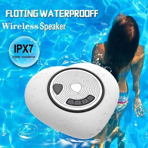 IPX7 Waterproof Floatable Bluetooth Speakers Portable Speaker Stereo Sound Speakers With Colorful Lights for Travel Shower Pool